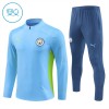 Manchester City Trainings Sweatshirt Quarter-zip 2024-25 Blauwe - Kids